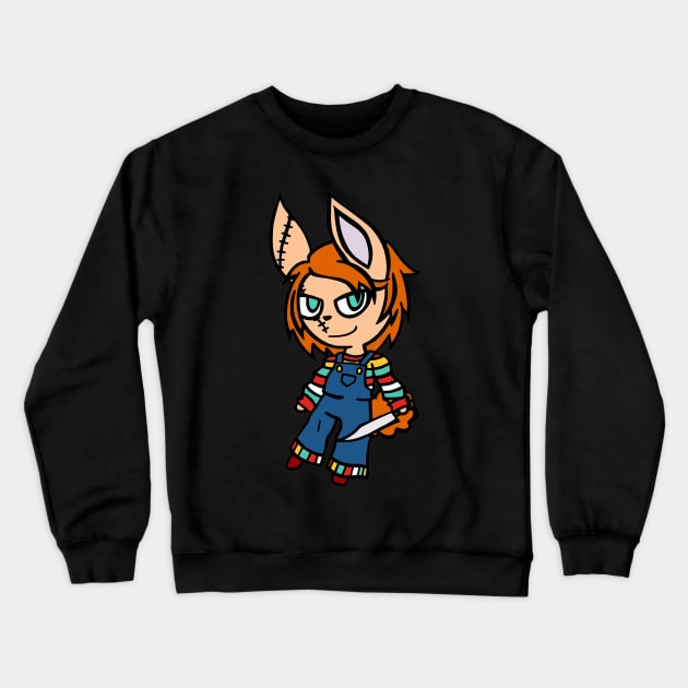 Horror Buns - Chucky Crewneck Sweatshirt by ScribbleSketchScoo